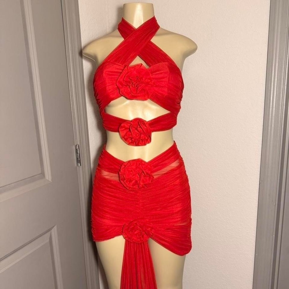 Red Mew Mews Genevieve Rose Dress